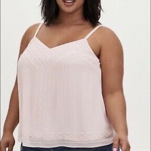 Pink Beaded Chiffon Top